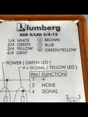 USED LUMBERG ASB 4/LED 5/4-12