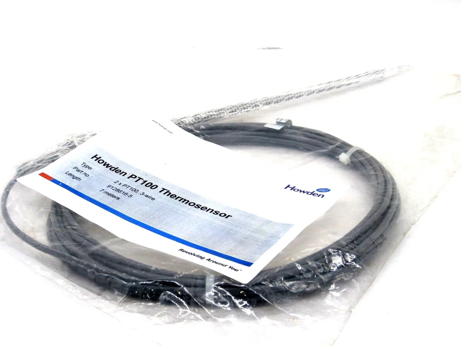 NEW HOWDEN 9128616-5 THERMOSENSOR 2 X PT100 7 METERS 91286165