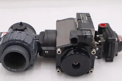 VALWORX 530185 AP085 PNEUMATIC ACTUATOR W/ 529102A SOLENOID 529910A VALVE #010-A
