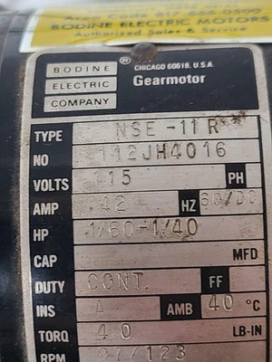 USED Bodine 64554645645654645645