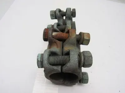 1-7/8" x 1"  Straight Bolt Cable Connector Bronze Lug Tap Splice Adapter