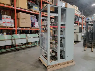 Masterpact Low-Voltage Switchgear Section w/ 3 x NW12H1 Air Circuit Breakers - Metal-Enclosed - NEMA 1 - 600V