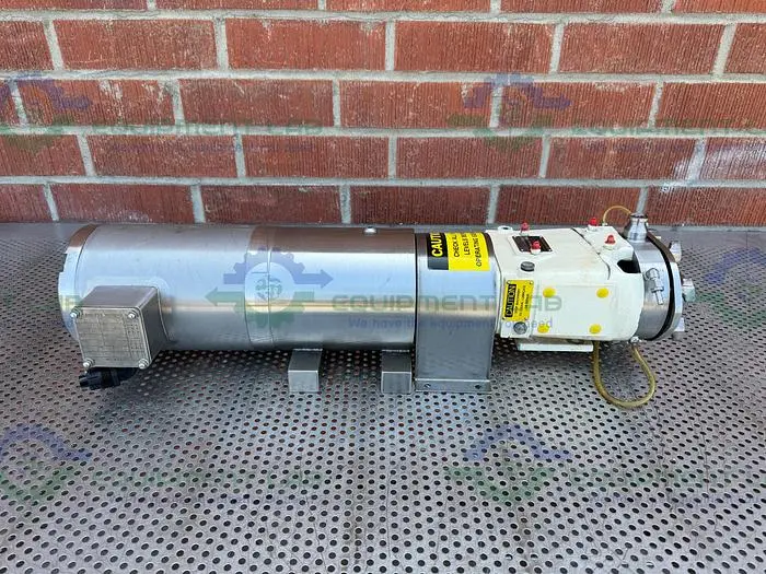 Used WAUKESHA CHERRY BURRELL 015 ROTARY LOBE PUMP W/ STAINLESS 1/2 HP MOTOR 3PH Pumps | Equipment Lab #486553