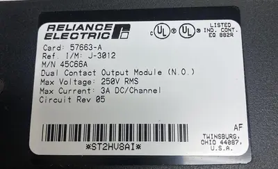 New | in-Stock RELIANCE ELECTRIC 45C66A Industrial Controls Ohio US | Surplus Asset Holdings #1233787