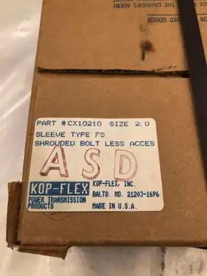 KOP-FLEX CX10210 Type FS  2″ Gear Coupling Sleeve/Flange -NIB