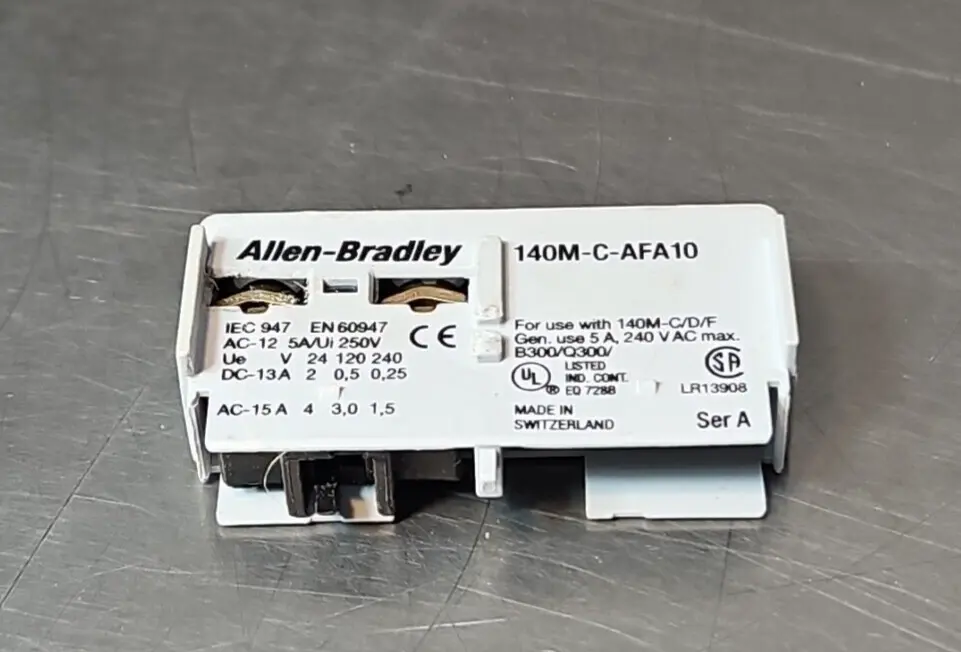 Allen-Bradley 140M-C-AFA10 Auxiliary Contact Block Front Mounted. Loc4D21