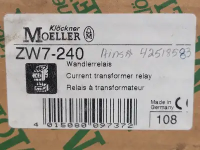 USED KLOCKNER-MOELLER ZW7-240