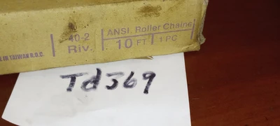 NEW HITACHI HITACHI Duplex 40-2 Roller Chain 10ft Bo