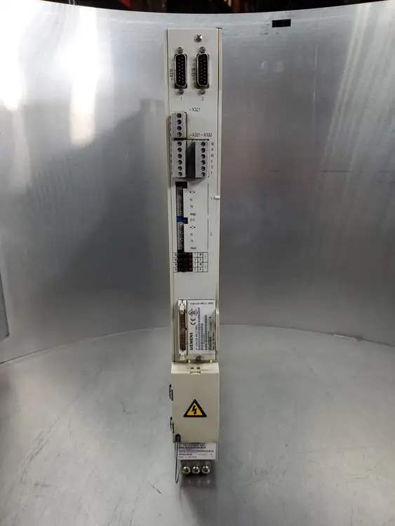 Used Siemens 6SN1123-1AB00-0AA1 DRIVE w/6SN1118-0AE11-0AA1 Drive Card Variable Speed Drives | Palmetto Automation #1150711