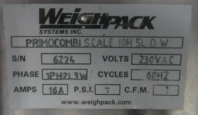 USED WEIGHPACK Xpdius Bagger 1700