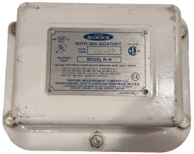 NEW BINDICATOR R-H WEATHER TIGHT ROTO-BIN-DICATOR W/ H-192 MOUNTING PLATE