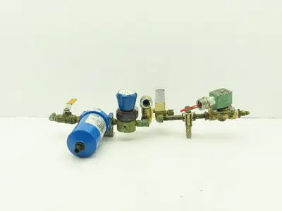 Parker HN15S-10CW Compressed Air Filter Regulator Solenoid Valve Assembly