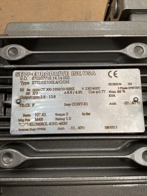 Sew-Eurodrive 3 Hp 50Hz 230/400 V Electric Motor -NOS