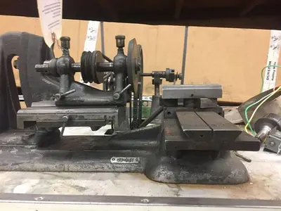 1373-385 Antique Henry Hauser S.A. Motorized Lapping Machine