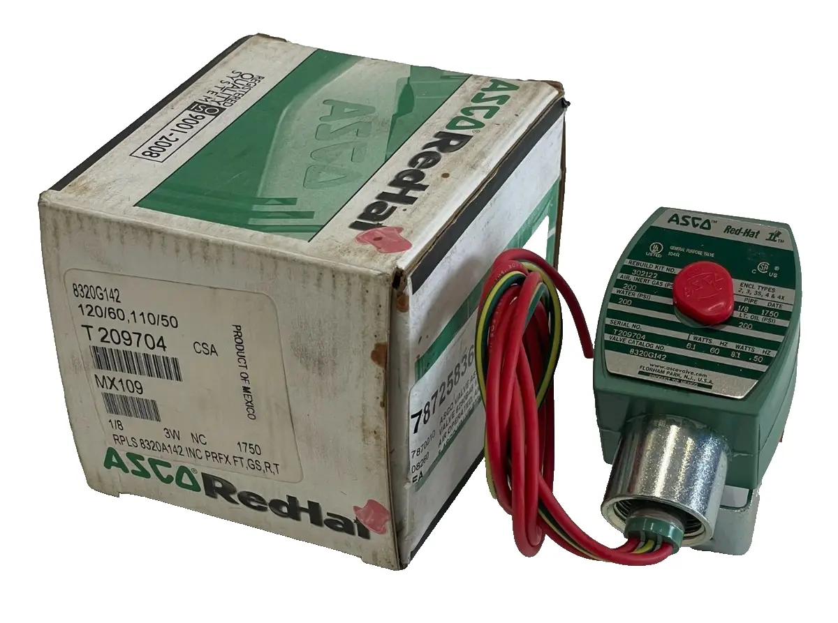 NEW ASCO 8320G142 SOLENOID VALVE 120/60 110/50