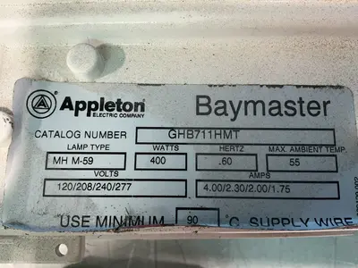 Used APPLETON ELECTRIC COMPANY GHB711HMT Misc Converting Equipment Ohio US | HGR 24 #1478438