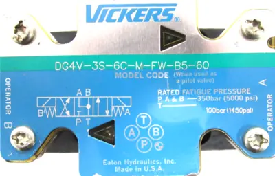 NEW VICKERS 02-126490 VALVE DG5S4-022C-M-FW-B5-20 DG4V-3S-6C-M-FW-B5-60