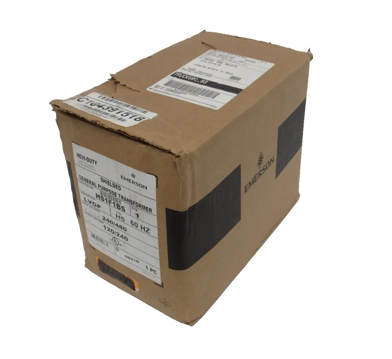 NEW EMERSON HS1F1BS TRANSFORMER 1KVA LVGP