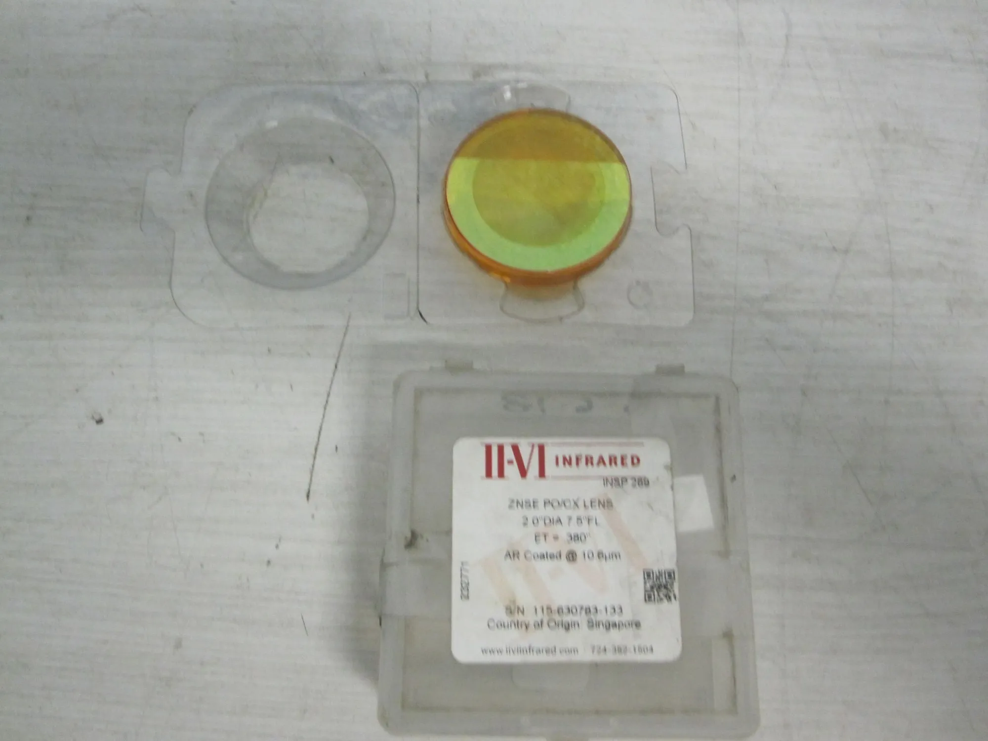 USED II-VI Co2 Laser Focusing Lens