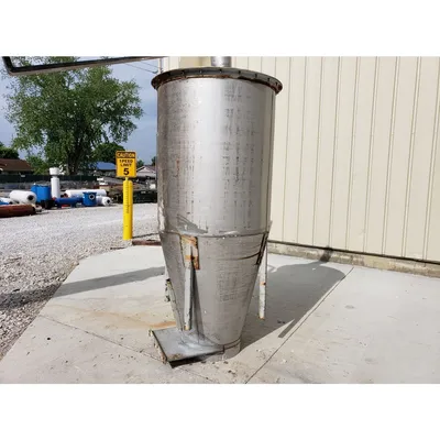Used 50 Cubic Foot Stainless Steel Bin Receiver Hopper