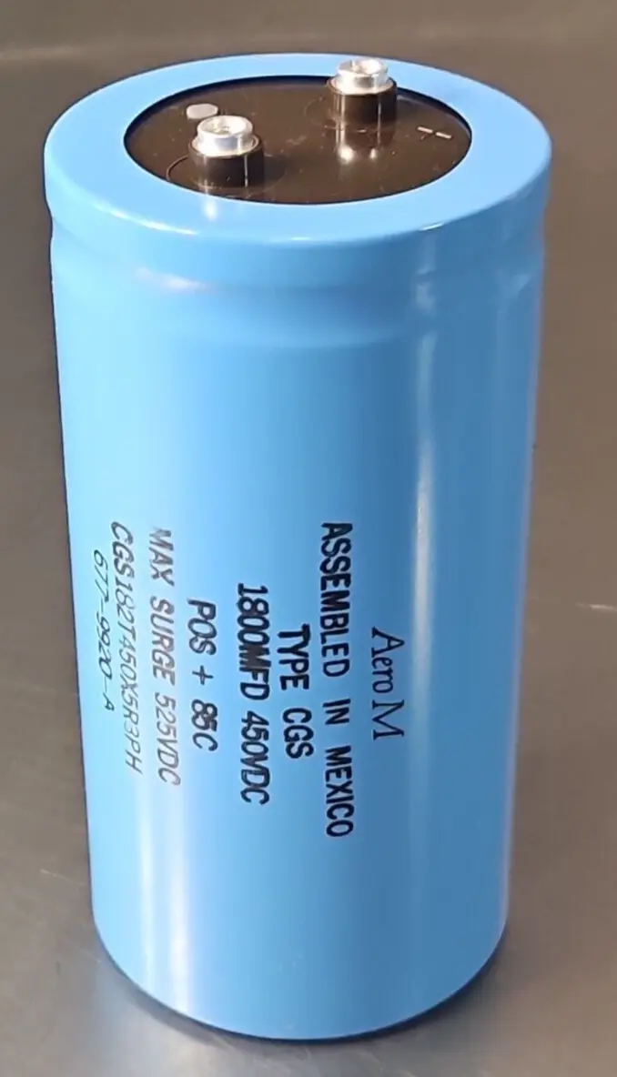 Aero M CGS182T450X5R3PH Capacitor 1800MFD 450VDC loc1B39
