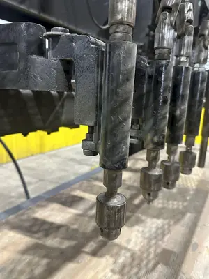 8 SPINDLE X 24" X 86" CEMCO MULTI-HEAD GANG DRILL & BORING MACHINE: STOCK #22927