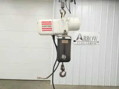 Coffing ELC 1/2 Ton 1000lbs Electric Chain Hoist 16 FPM 12' Lift 230/460V 3PH