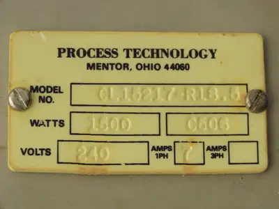 New | in-Stock PROCESS TECHNOLOGY _UNKNOWN_ Heaters Indiana US | Arrow Industrial #626287