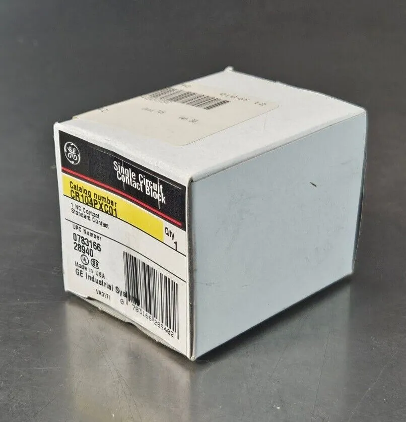 GE GR104PXC01 Single Circuit Contact Block. Loc4E-25