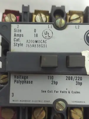 Used WESTINGHOUSE A200M0CAC Industrial Controls Ohio US | Surplus Asset Holdings #1295352