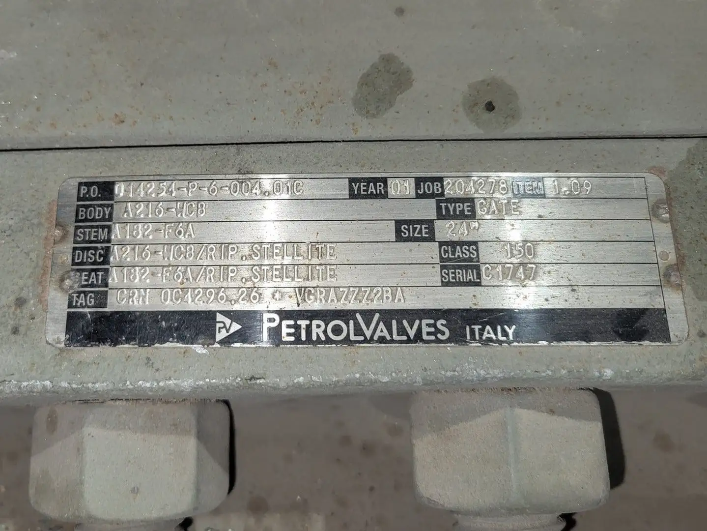 USED PETROLVALVES 1.09