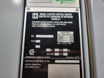 USED SQUARE D MODEL 6