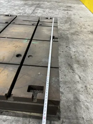 60" X 90.5" X 13" T SLOTTED FLOOR PLATE: STOCK 11836