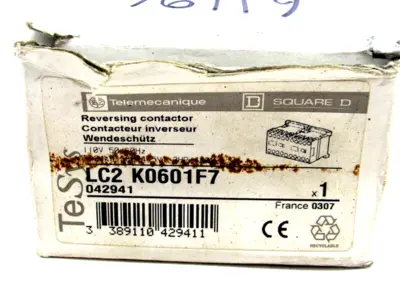 NEW TELEMECANIQUE LC2 K0601F7 REVERSING CONTACTOR LC2K0601F7