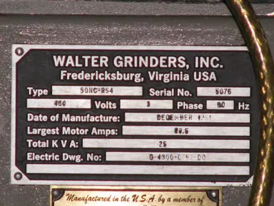 USED 1991 WALTER 50NC-RS4
