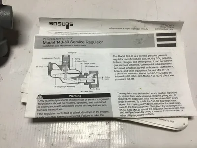 SENSUS 143-80-2 3/4×3/4  Body 5/8 IRV GAS PRESSURE REGULATOR