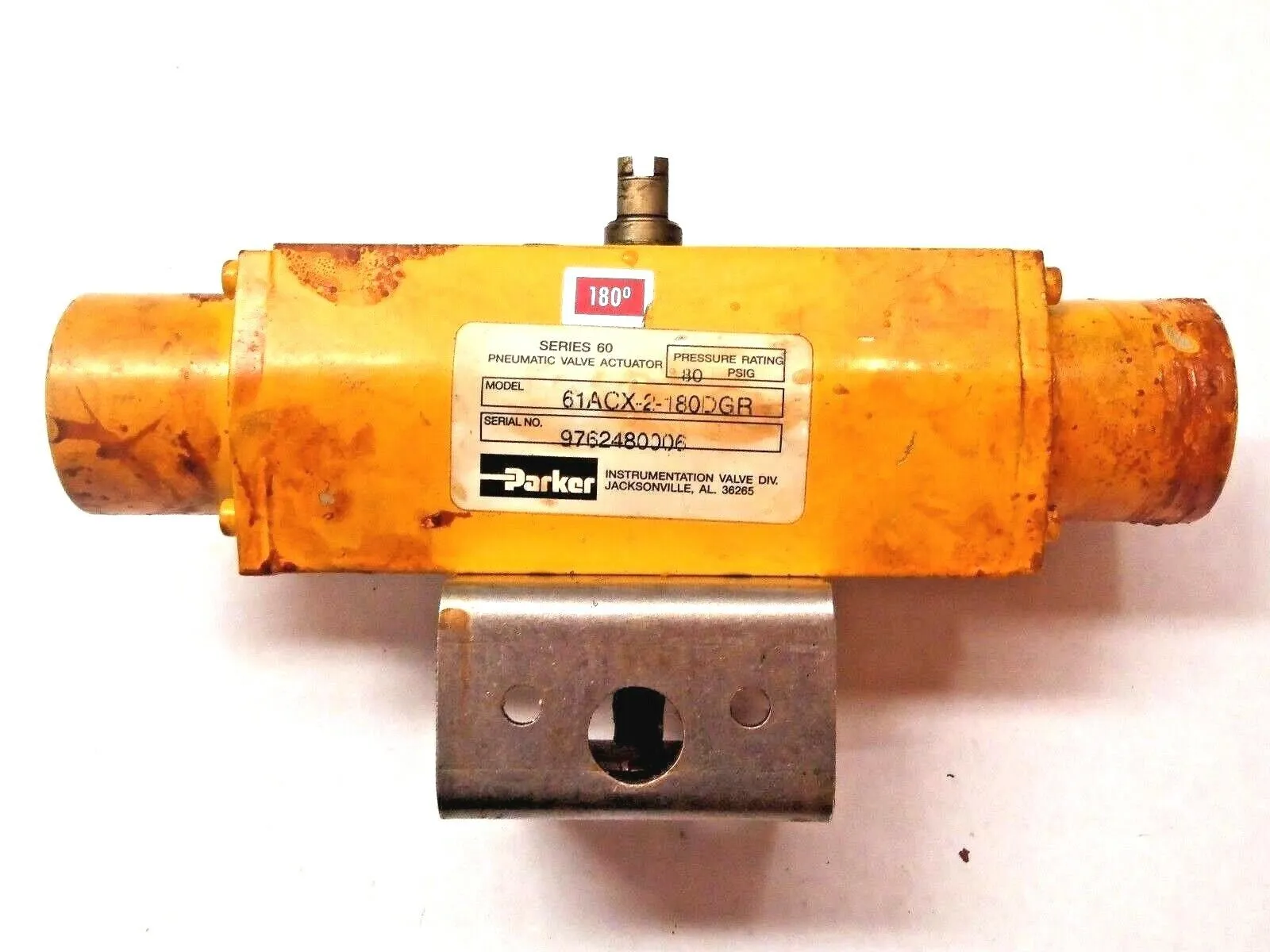 2F-B2XJ-SS-61ACX-2-DVM | Parker  Ball Valve Actuator - Used