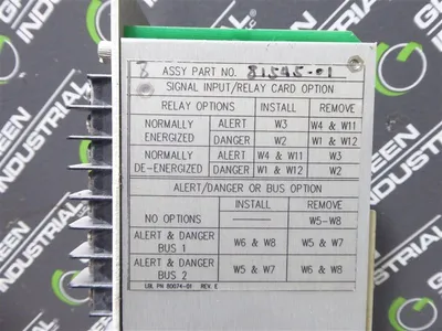 Bently Nevada 3300 Series Signal Relay Board 81545-01 Board Rev. Y Used