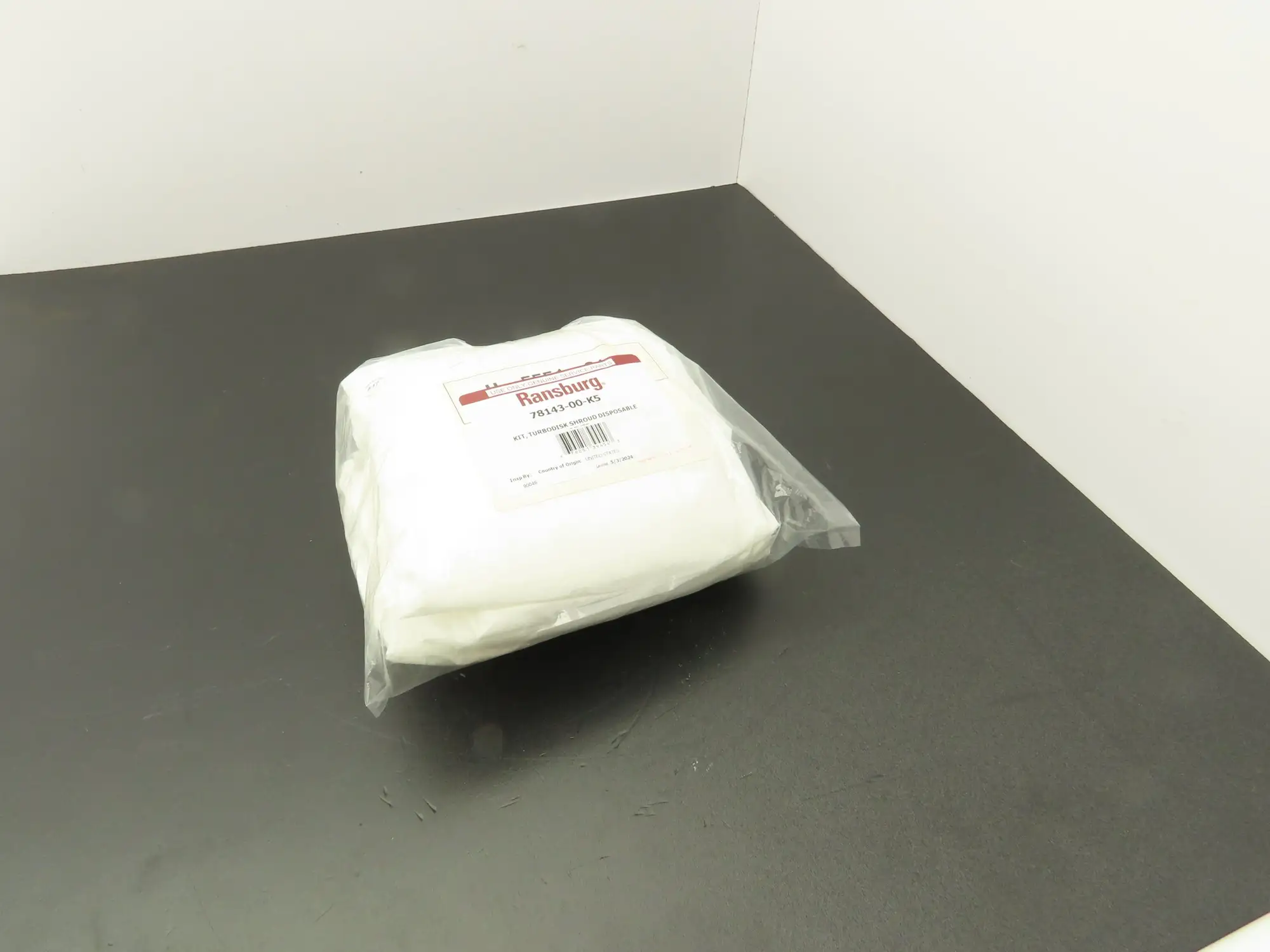 Ransburg 78143-00-K5 TurboDisk Applicator Shroud Cover White H-5551-01 Pack of 5