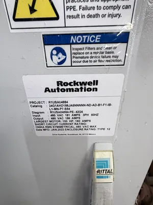 2023 Rockwell Automation 24G1AHD186JA6NNNNN-ND-AD-B1-F1-IB-L1-MN-P7-S54 Electrical Panels | Yellow Tag Capital Recovery (5)