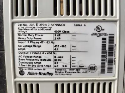 NEW ALLEN-BRADLEY 20AE3P9A0AYNNNC0