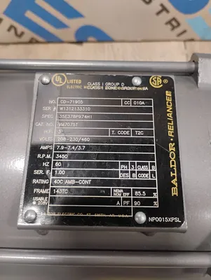 BALDOR RELIANCE CD-71905 Motors | ESS Industrial Equipment Sales (4)