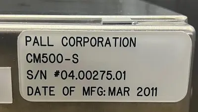 Used PALL LIFE SCIENCES CM500-S Filters Quebec CA | Carter-Wilson Equipment Services #450912
