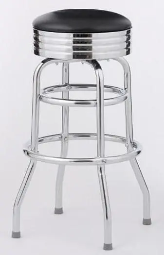 BAR STOOL  - 6 COLOR CHOICE  - CLASSIC 1950'S DINER