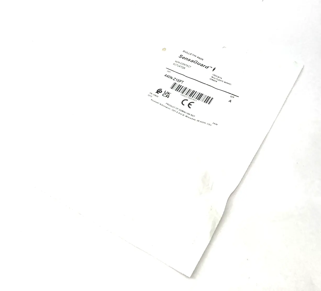 New | in-Stock Allen-Bradley Ser. A SensaGuard Standard Code Actuator 18mm Dia. Switch Parts Michigan US | Maverick Industrial Sales #1391651