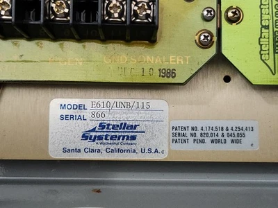 NEW Stellar Systems E610/UNB/115