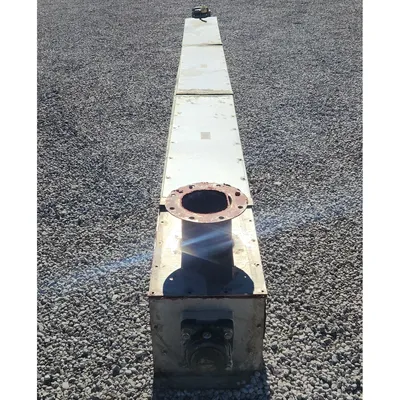 Used 12" Dia. X 19'-6" L Stainless Steel Industrial Screw Auger Conveyor