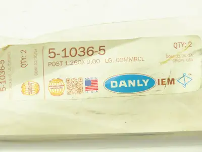 Danley IEM 5-1036-5 Press Fit Commercial Bearing Guide Post 1.25" x 9" Lot of 2
