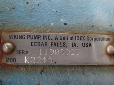 Viking K224A Pump, Motor, Gear Reducer & Base