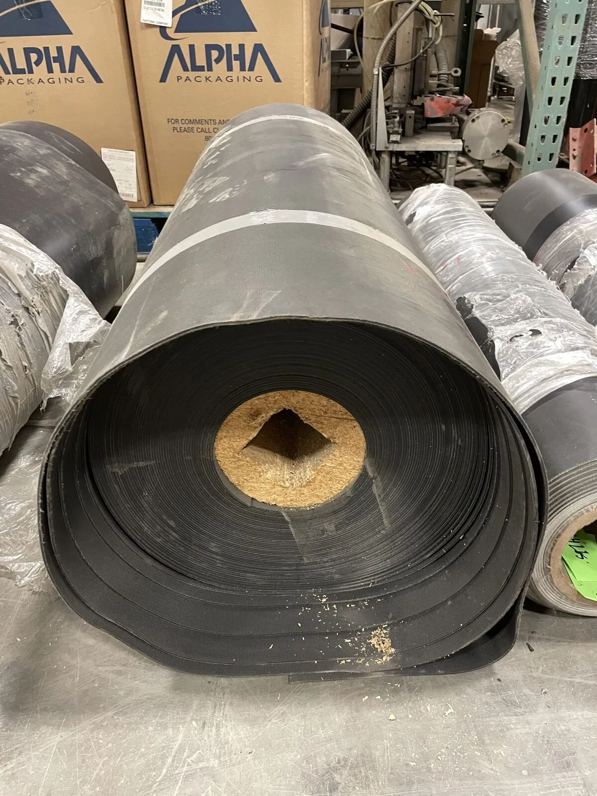 47.5″ 2 Ply PVC Rough Top Conveyor Belt 158′ X 3mm